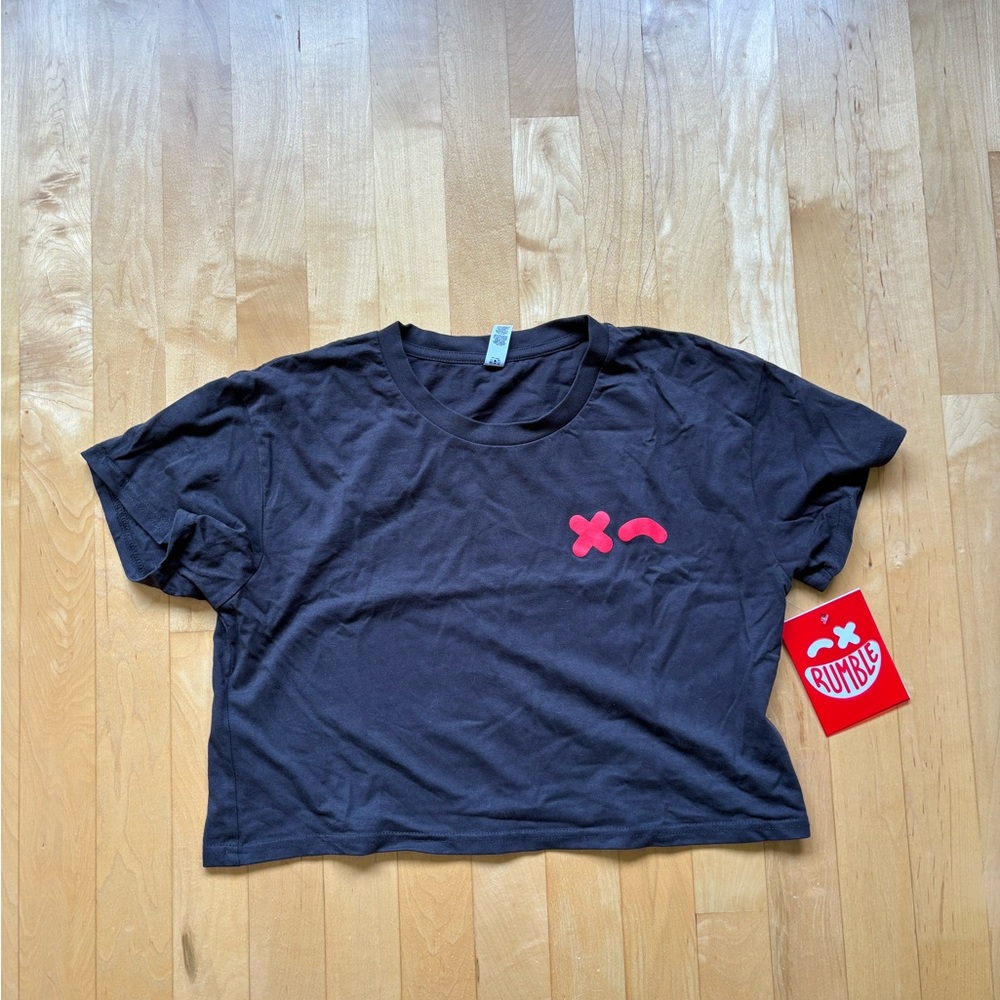 Rumble Boxing Black Crop Top - XS - NWT